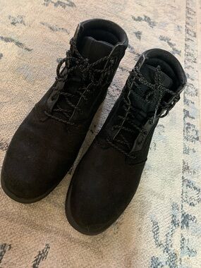 Men's Timberland Black Lace-Up Suede Tactical style  Boots